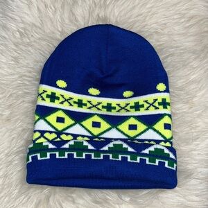 Los Angeles Apparel La Toque Québécois Blue Green Beanie